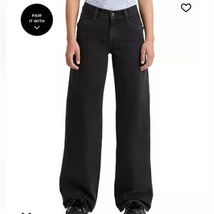 Levi 94’ baggy and wide leg jeans black